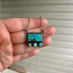 Turquoise Bar Necklace